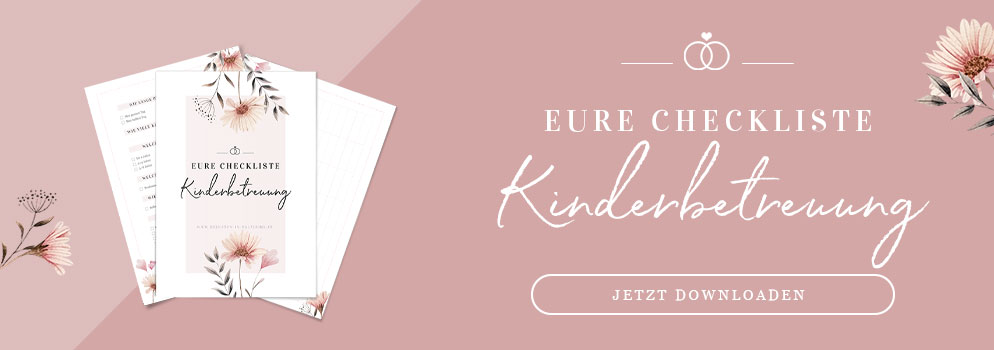 Kinderbetreuung-Checkliste für die Hochzeit